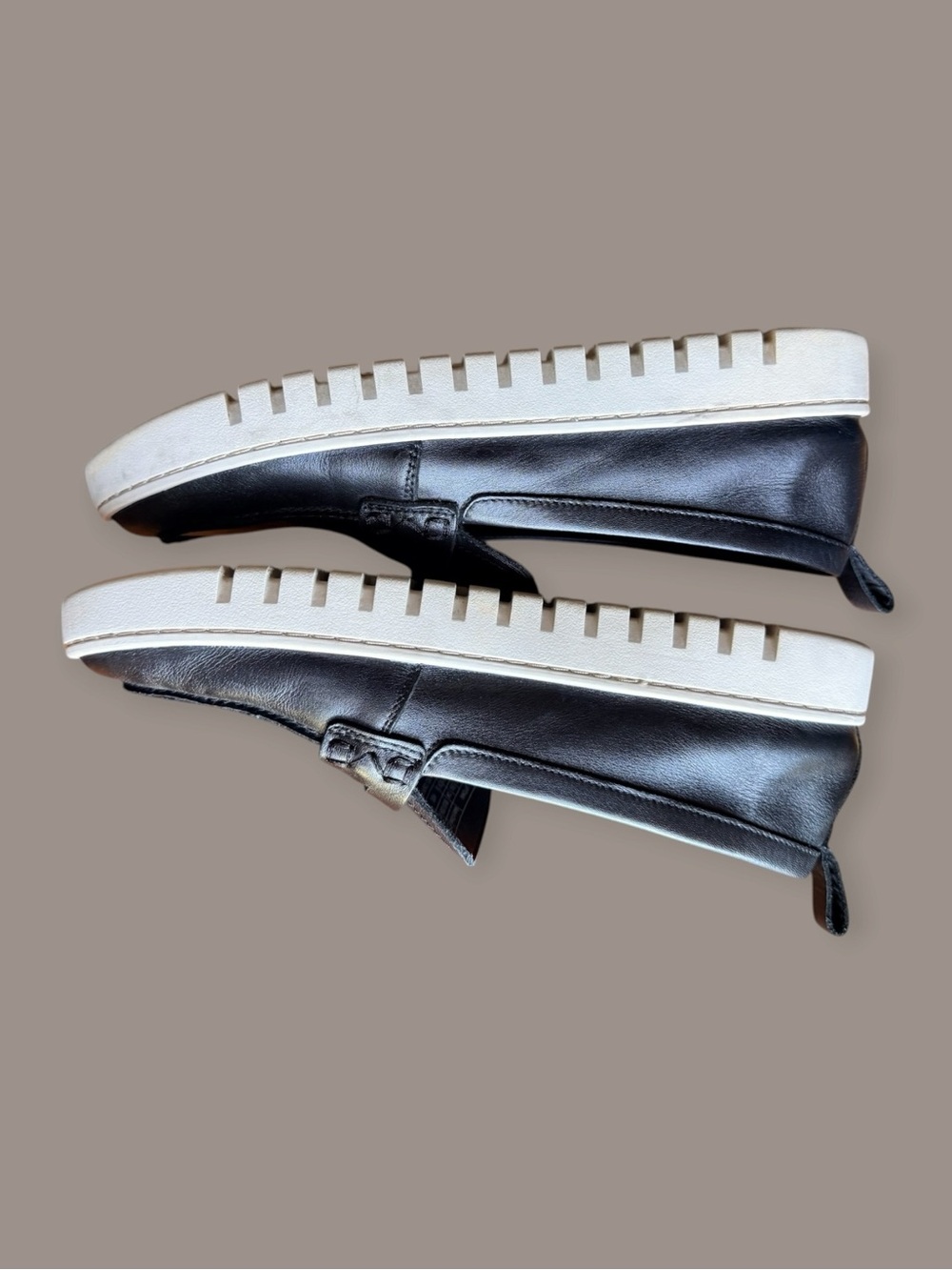 Vionic Uptown Slip-On Lug Sole Loafers in Black Leather - Picture 6 of 9